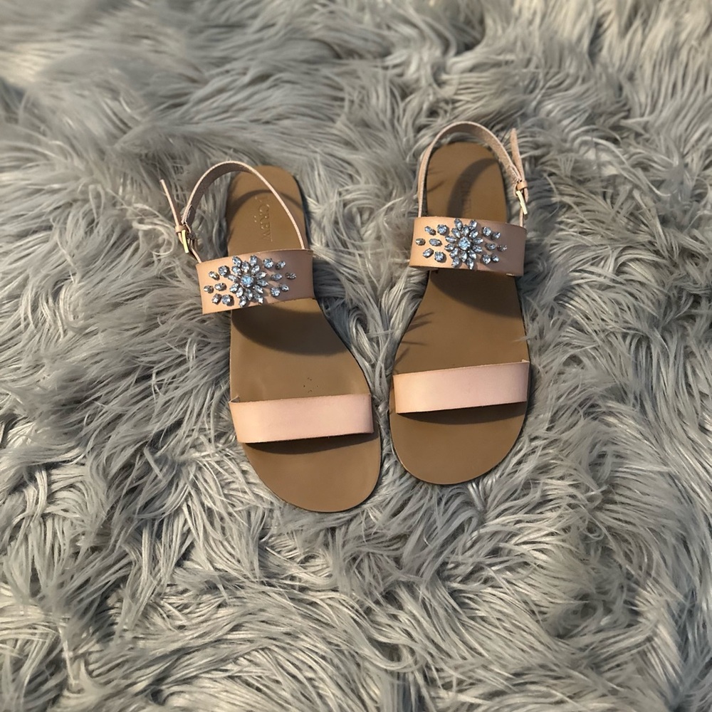 Women’s sandals. J. Crew beautiful crystals